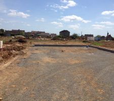 D&eacute;but de la mise en place des trottoirs