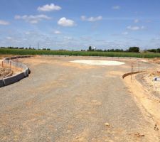 D&eacute;but de la mise en place des trottoirs