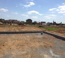 D&eacute;but de la mise en place des trottoirs