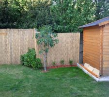 Prise de vue du décor en paillasse pour cacher le mur