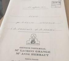 Dossier d'acquisition du terrain !