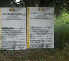 Panneau permis de construire