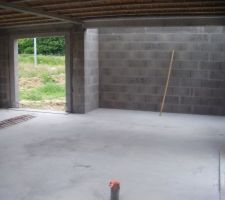 Photo de l'espace sans les étais.