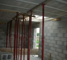 Vu sur le futur escalier