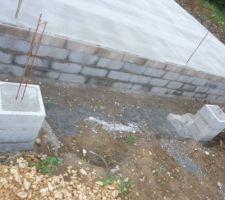 Coulage des poteaux