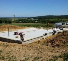 Pose des lisses basses