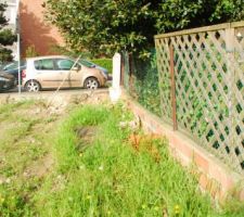 Mur de la limite s&eacute;parative gauche du terrain