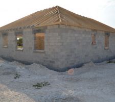 Avancement de la charpente, c'est bientôt terminé !