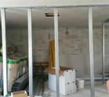 Placo en cour garage