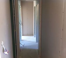 Placo terminé couloir