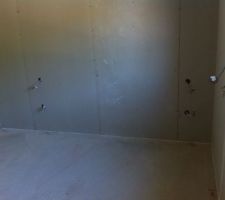 Placo terminé chambre