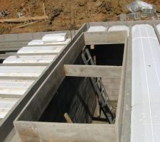 Trémie d'escalier pour accès sous-sol