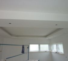 Plafond du salon avec spots