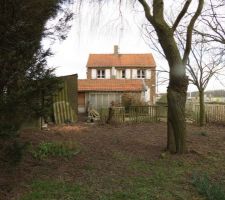 Le terrain et l'arri&egrave;re de la maison