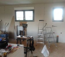 Vue sur la future cuisine/WC