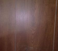 Sol 1er étage.(carrelage imitation parquet wengé)