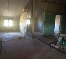 Salon, vue de la porte d'entrée
