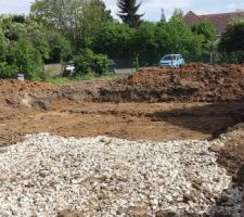 Préparation du terrain pour les semelles