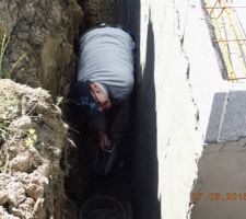 Cimentage en cours