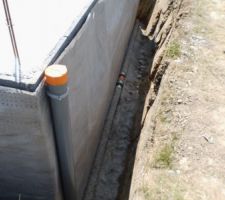 Mise en place des drains