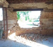 Ouverture baie vitr&eacute;e salon