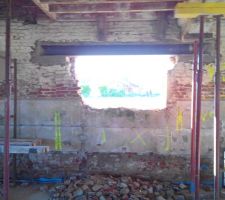 Ouverture baie porte d'entr&eacute;e