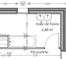 Plan - SdB étage