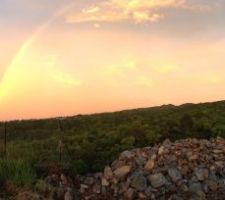 Un arc en ciel vu depuis notre futur chez nous :)