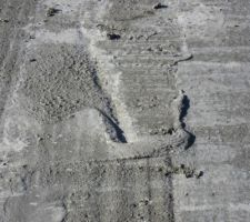 Dalle du RDC : pas tres lisse pour une dalle ....