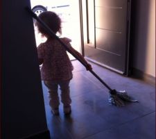 Tout le monde s'active ... même notre princesse ;)