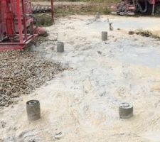 18/06/15 : micropieux du devant avec l'avancée du garage