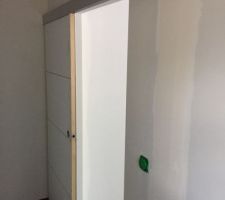 Porte coulissante buanderie