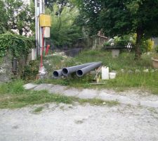L'assainissement qui est en train d'être tiré