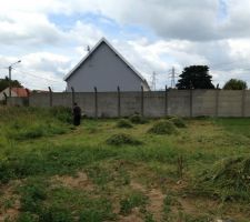 La première moitié du terrain faite!