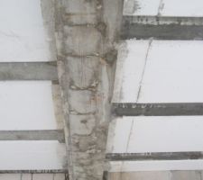 Manque d'enrobage..reprise &agrave; faire.