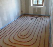 Serpentins de plancher chauffant