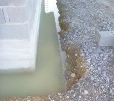 Inondation du VS après un WE de pluie intense et violente : 30 cms d'eau à évacuer.