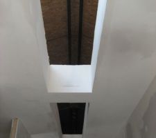 Plafond couloir partie nuit enduit.