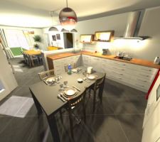 Cuisine avec bar