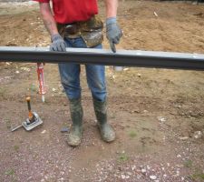 21- raccord pour la descente mis en place