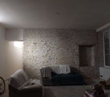 Enduit chaux mur en pierre