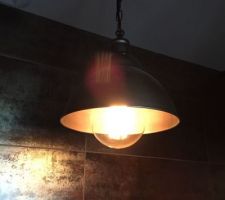 Lampe WC eclairage &agrave; filaments