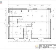 Voici le Rez de Chaussée avec une modification à apporter dans SDB et dans le HALL