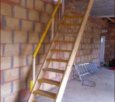 Escalier de chantier