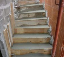 Escalier coulé!