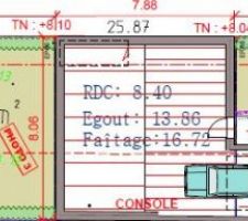 Plan du terrain avec la maison