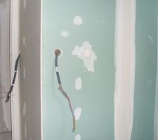 Salle de bain la ou va aller la vasque