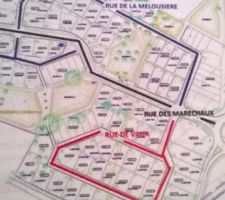 Plan lotissement ....et nom des rues
