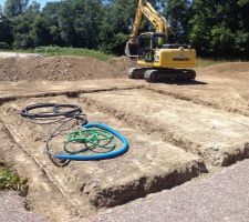 D&eacute;but du terrassement.