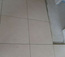 Gros plan sur carrelage dans le hall